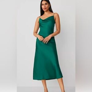 NWT Ann Taylor Cowl Slip Dress